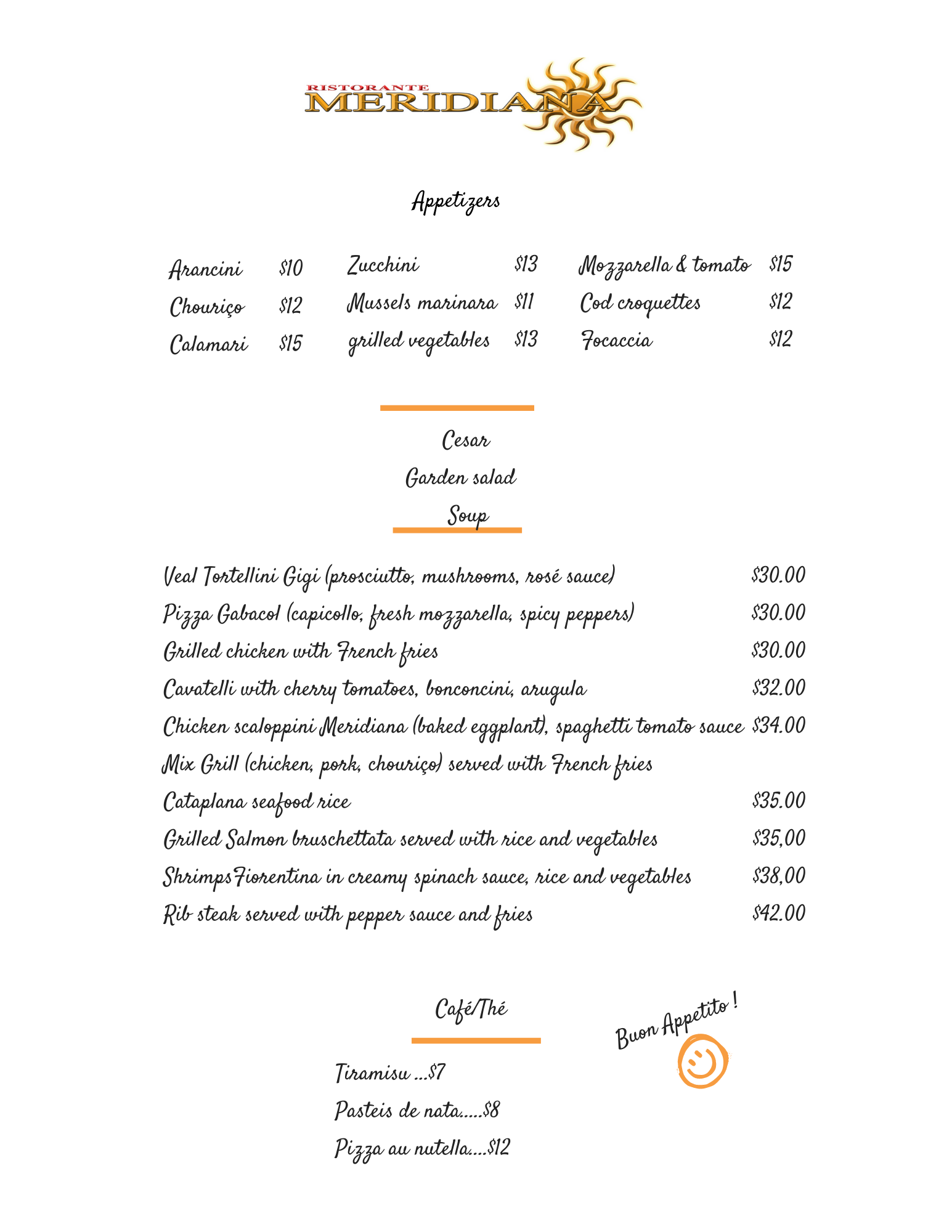 Table D Hote Menu Elcho Table